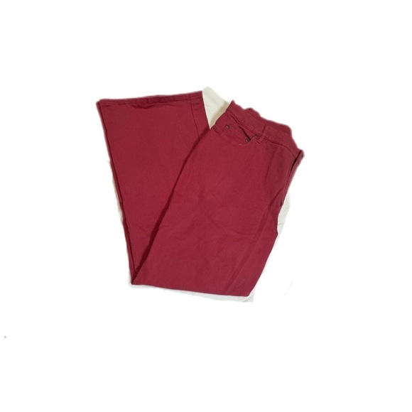 Talbots Women's Straight Leg Stretch Jeans - Hibiscus Red - Picture 1 of 3